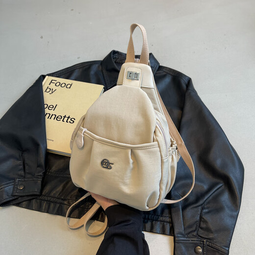 Jingzhike Doppelschulter Crossbody Leichtes Dual-Purple-Einzel-Schulter-Chest-Tasche für Frauen Sporty Style 2025 neuer Reise-Rucksack für Mama Bag Khaki