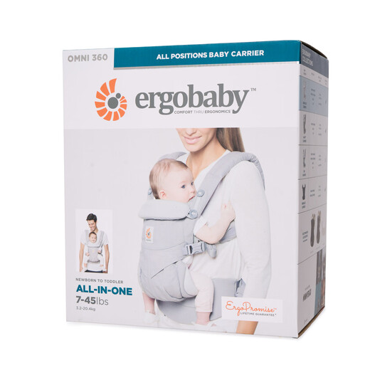 Ergobaby American Ergou Baby Strap Omni360 Série complète à étage Soft Breathable Baby Baby Pearl Grey