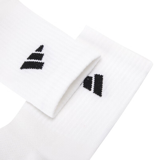 阿迪达斯 （adidas）男袜女袜2025春夏季新款运动袜跑步舒适透气耐磨休闲袜子 三双装 JC9272/黑白灰 3538