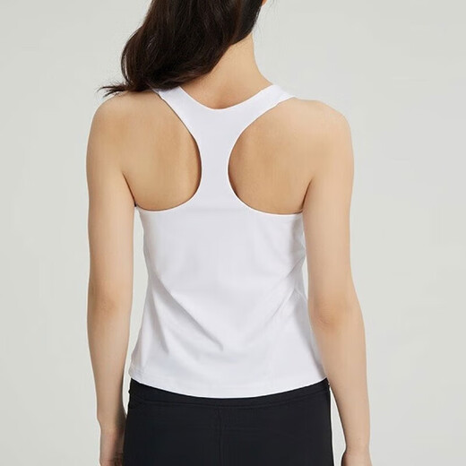 耐克（NIKE）背心女装夏季新款时尚小勾子健身瑜伽训练运动服透气休闲无袖T恤 DV9898-100自带胸垫 不移位 XL