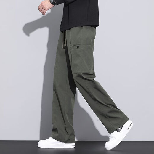 Pantalon décontracté Romon Pantalon de travail pour hommes Pantalons de nouveau style de style nouveau style droit de plancher