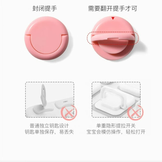 Li Shen socket protective cover safety child protection cover baby anti-electric shock power supply protective cover plug plug socket safety plug pink 12 pcs 2 holes 3 holes 6 pcs each
