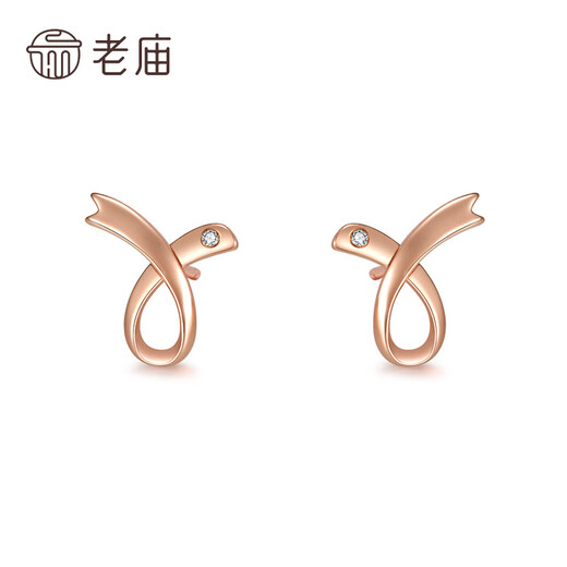 Laomiao S925 Silver Earrings with Bow Knot 02 Gift Bow Earrings/About 0.50g