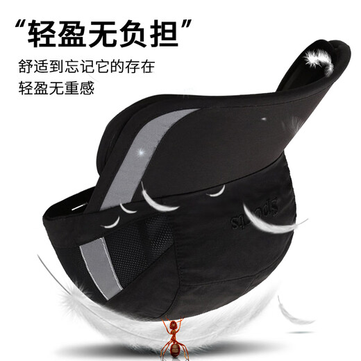 Woodpecker Sun Hat Men's Summer Sun Hat Outdoor Quick-Drying Mesh Breathable Big Hat Fishing Hat Peaked Hat Sun Hat Women Black