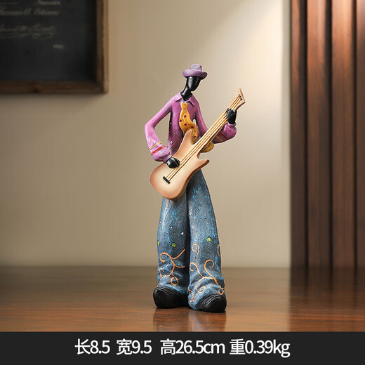 Manta (MANTA) modern simple light luxury artistic ornaments living room study bookshelf bookcase new house home decoration band-guitarist