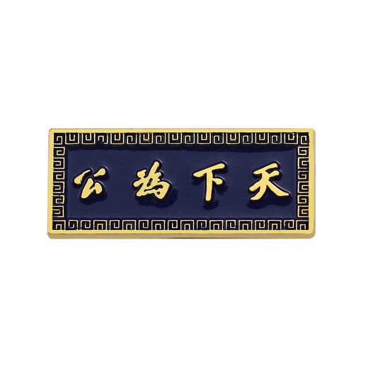 LEMIAO Civilian Medal Revitalize China Xinhai Pin National Army Sun Yat-sen Commemorative Medal Brooch Design Sense Niche Medal The world is for the public A21-201