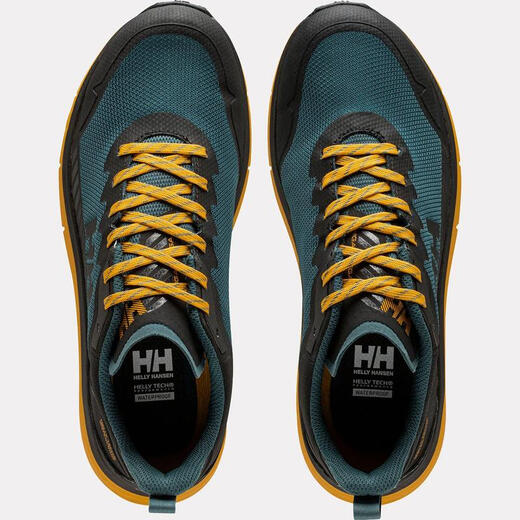 
HELLY HANSEN, HH Men's Tin Green Polyester StegaTech Waterproof Hiking Shoes 11976-453 40