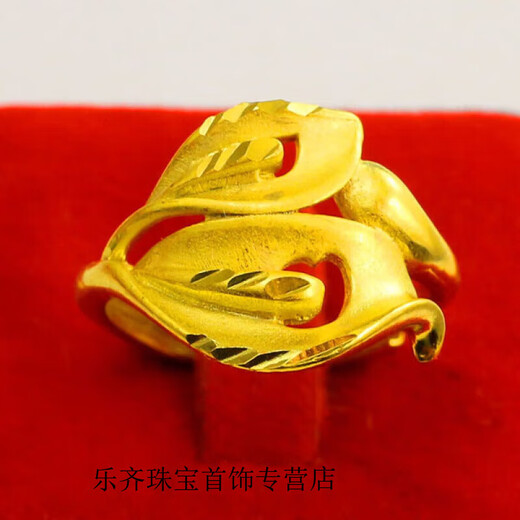 DOMEN yellow I gold ring women's pure gold peacock phoenix feather luxury wedding jewelry 0.15 boutique version