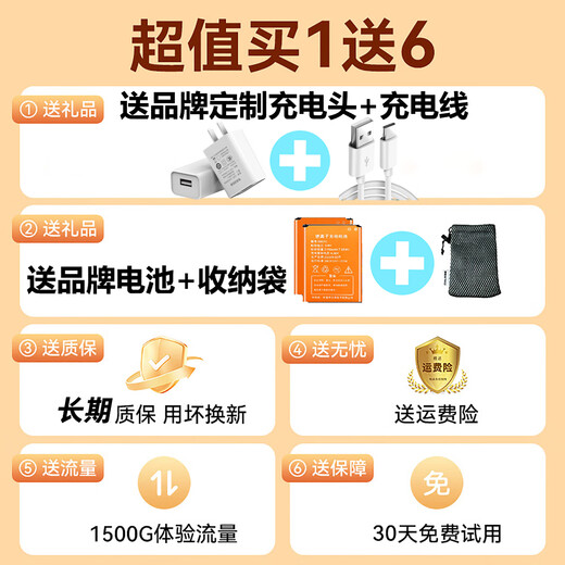 Begle le brinda un año de tráfico, admite tres dispositivos Netcom 5G 4G, wifi6 portátil inalámbrico móvil wi-fi7 red de alta velocidad enrutador de tráfico ilimitado para automóvil 2025 nuevo modelo negro 5Ghz y le brinda 1 batería más + 32 núcleos incorporados + reemplace los desgastados por otros nuevos