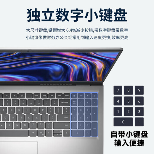 Dell Pro Lingyue 15 Großbild-Dünn- und leichter Laptop 3530 15,6-Zoll 13 Generation Ultrabook Student Tragbarer Büro-Gaming-Laptop 15-Pro-Empfehlung [13-Generation-Kern I5 120Hz Augenschutz Bildschirm] 32G Memory/2TB Hochgeschwindigkeits-Solid-State [große Kapazitätsspezifische Version].
