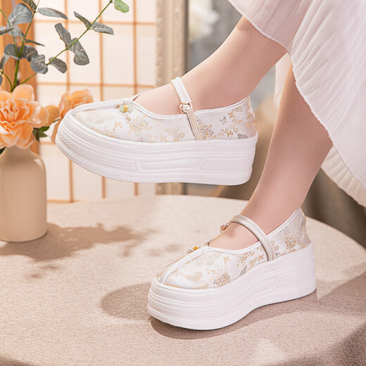 Tanzstickerei und Hanfu-Schuhe für Frauen mit Größe Zunahme der Höhe 2025 Frühling neu