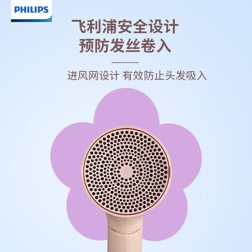 Philips hair dryer high-power quick-drying hair dryer portable and foldable | constant temperature hair care BHD308/05