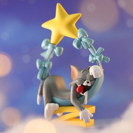 Yusen Idiot Cat and Mouse Dream Tom Jerry Figure de bureau Ornements de voiture de bureau Set complet de Toys Blind Box Cadeaux Jerry Bear Dream de 6,5-9,5 cm