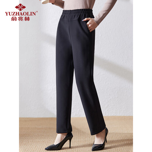 Yu Zhaolin middle-aged and elderly women's velvet casual pants mother's pants warm pants trousers clothes for the elderly Y44X025