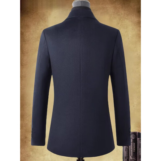 MAGIOPY luxury high-end brand men's suit men's 2025 new spring wool casual small suit business jacket men's Navy blue XL 142-158Jin[Jin equals 0.5 kg]