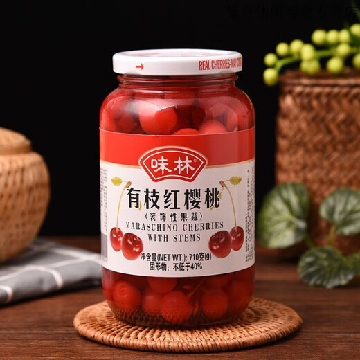 Bailiweilin Branch Red Cherry Dosen Red Cherry Back Dekorative Ready-to-i-i-i-i-i-Uhr-Kirsch Baili Branch Red Cherry 727g