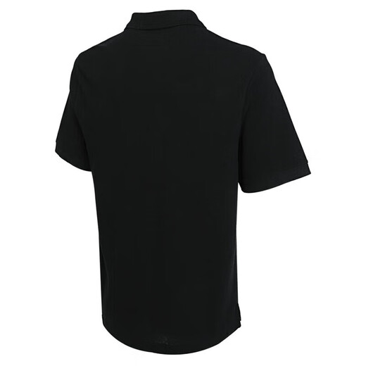 Sitio web oficial de Under Armour Polo oficial Ropa para hombres 2025 Summer Nuevo suelto de algodón de algodón de algodón de algodón de algodón puro FN3895-010/Confort de algodón puro/Negro S (165/84a)
