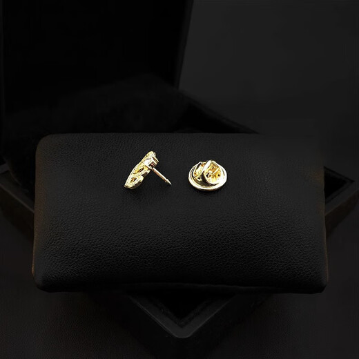 WOUG Korean style fashion crown zircon brooch creative personality cute pin simple personality suit small size