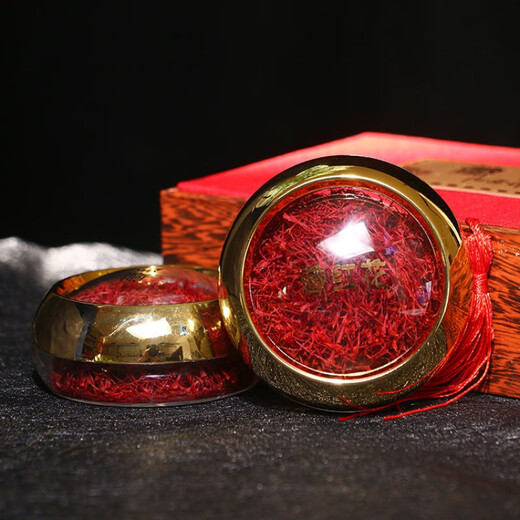 Beijing Tongrentang [Extra-grade filament saffron] Iranian saffron golden flower imported authentic saffron first-class special hard storage [Extra-grade] [Gold can] 10 grams of silk