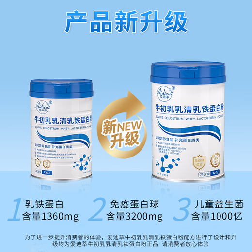GMGL Aidii Lactoferritin Rinder Colostrum Molke Lactoferritin Pulver Kinder-Immun-Selbstschutz 1 kann [ausgezeichnete Werterfahrungspaket]