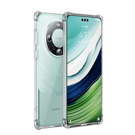 塔拉斯适用华为Mate60Pro手机壳通用华为Mate60pro+气囊透明软壳镜头防摔简约亲肤淡化指纹全包保护套