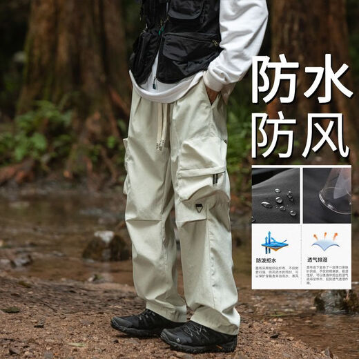 佑司凯图巅峰冲锋裤男防水防风春秋户外登山软壳冬季加绒加厚防寒保暖 DDWD-9928黑色 S 适合65-85斤