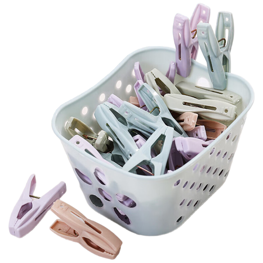 Zigman plastic clothespins clothes rack bed sheet fixed drying clips sock clips underwear clothespins 30 pack