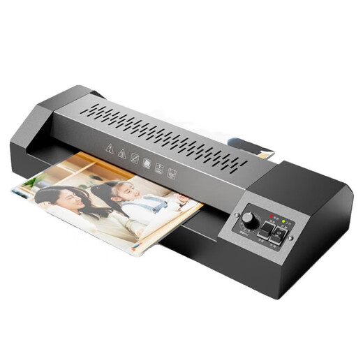 DELIGQ101金属照片塑封机3890办公过塑机压膜机商用冷裱A3A4相片 GQ101 /配100张6寸膜