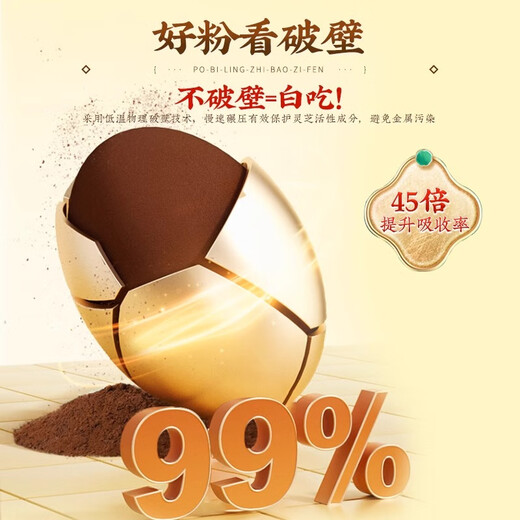 Beijing Tongrentang Break Wall Ganoderma lucidum Spore Powder to Enhance Immunity New Year Gift Box High-end Products for Elders 1 Box 120g [Set of Gift Box 20*6]