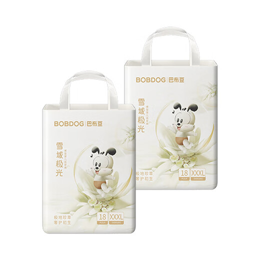 巴布豆（BOBDOG）雪域极光拉拉裤奢护透气XXXL36片(18KG以上)婴儿尿不湿