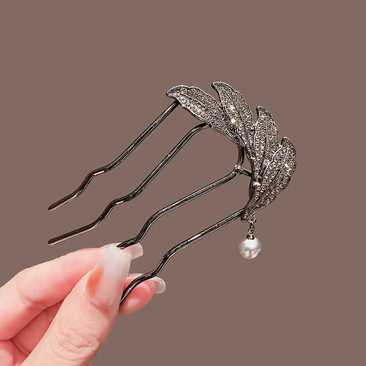 Ji Sifan wheat ear U-shaped hairpin new Chinese style ancient style headwear high-end Hanfu hair accessories artifact hairpin hair accessories birthday gift wheat ear high-end hairpin (gift box)