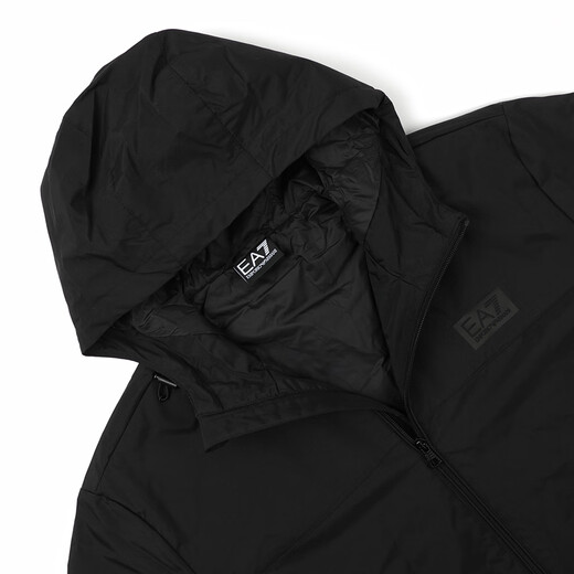 ARMANI/阿玛尼 EA7 男士时尚休闲连帽夹克 7M000155 AF13549 黑色 UC001 M