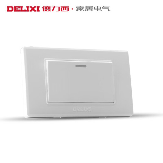 德力西电气（DELIXI ELECTRIC）开关插座118型 一开双控开关 单开单控1开1位卧室电灯电源 一开双控(691白)