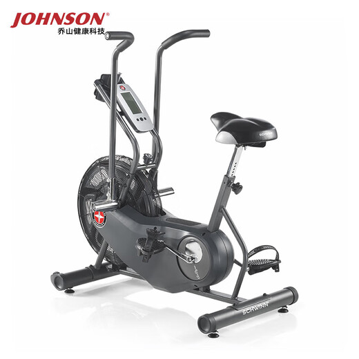 JOHNSON Wind Resistance Spin Bike Schwinn AD6i Fan Bike Belt Low Noise Luxury Home Exercise Bike Black