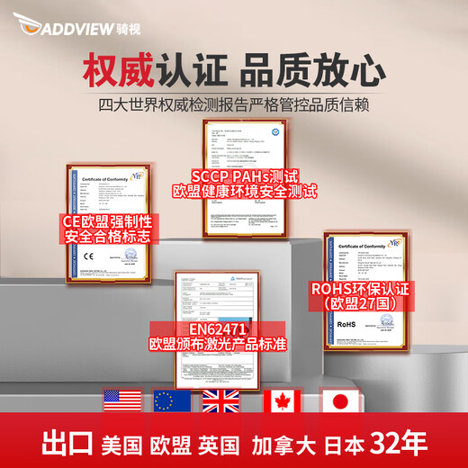 骑视（Addview）自行车灯前灯夜骑灯USB充电手电筒山地车灯骑行装备