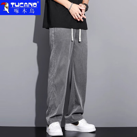 Pantalones de piernas de pierna de pierna de pata de pata de pata de pata de pata de hielo de jeans de jeans, putts de pierna de pierna de pierna de pata anchura de alambre de hielo liso de 2025 de mano.