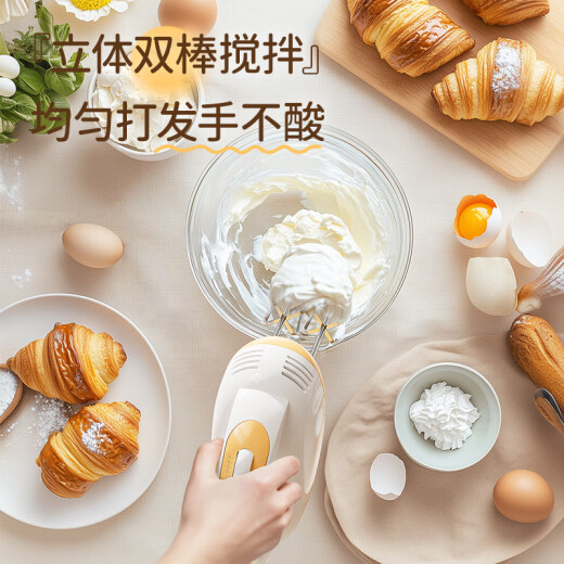 志高（CHIGO）打蛋器 手持电动料理机家用迷你打奶油机搅拌器烘焙打发器CX-6621B