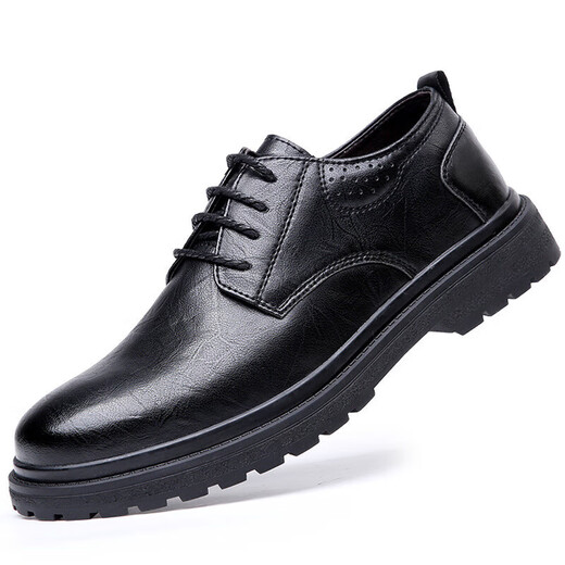Snguny High-End Light Luxury Brand Casual Lederschuhe Herren 2042 Herbst Neue Freizeitschuhe Herren Trendy Business Formal Schuhe Herrenschuhe Schwarz 9913 38