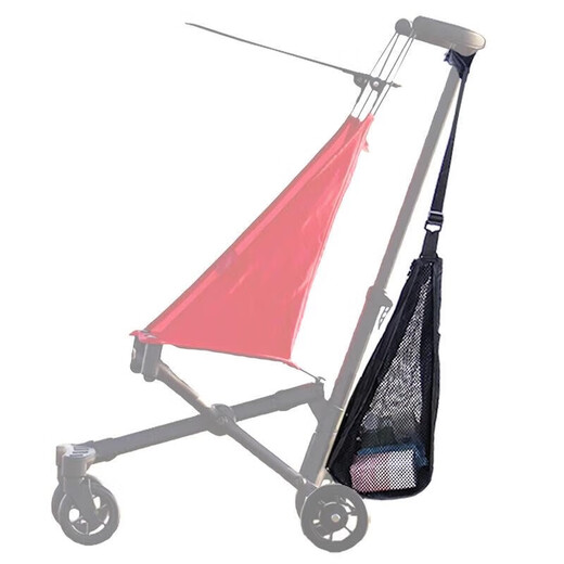 Baby Kinderwagen Aufbewahrungstasche Aufbewahrungstasche Hängende Beutel Walkrotefakt Kopfstütze Aufbewahrungsnetz Tasche T18 Accessoires Xiaohuzi Schwarzer Hangbeutel