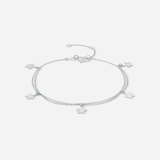 Saturday Fortune PT950 platinum bracelet for women platinum star double layer bracelet B0714840 16+3cm about 1.96g gift