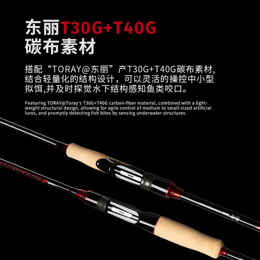 American summer madman insect second generation lure rod limited edition single section two sections long throw black pit wild fishing mandarin fish bass professional insect rod 2.03m limited edition S681MLXF straight handle single section rod