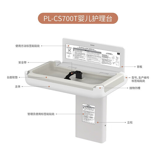 XMSJ Table de soins de la chambre maternelle et de bébé