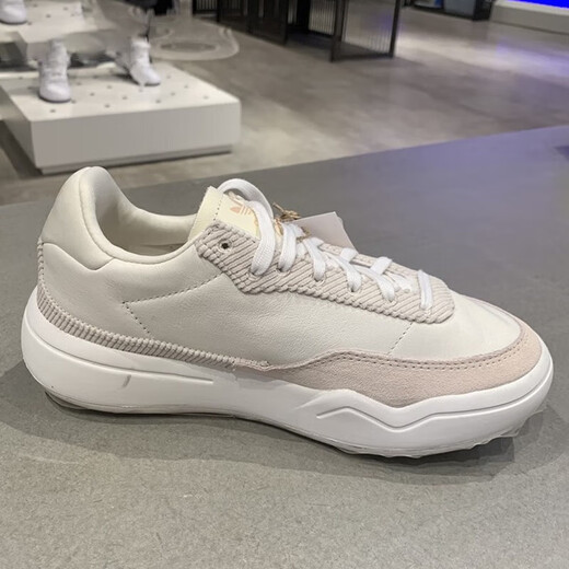 阿迪达斯 （adidas）休闲鞋女鞋 秋季新款ins潮时尚三叶草厚底低帮耐磨缓震运动鞋 GX7039米白肉粉 39 (240mm)