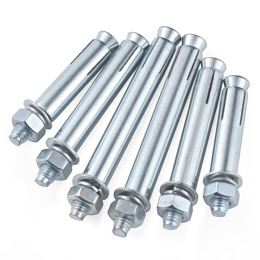 Jinggong Iron Galvanized Expansion Screw National Standard Extended Metal Explosion Bolt M6M8M10M12M14M16M20 Galvanized M6*60 (10 pcs) Drilled 10mm
