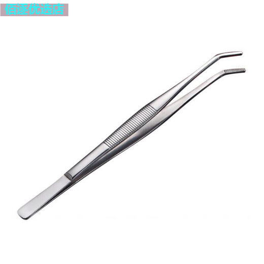 Enshousu thickened tea clip, tea tweezers, tea kung fu tea accessories, tea cup clip, anti-scalding and anti-slip good tool for making tea, two silver thickened stainless steel