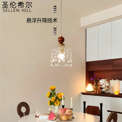 Sellen Hill Light Luxury Asle Corridor Corridor Corridor Modern Impeste simple Entrée Entrée Balcon Lampe Crystal French Crystal Chandeliers 2025 9227 ALIST ET LOINS-TROIS COULEURS Pour changer la lumière