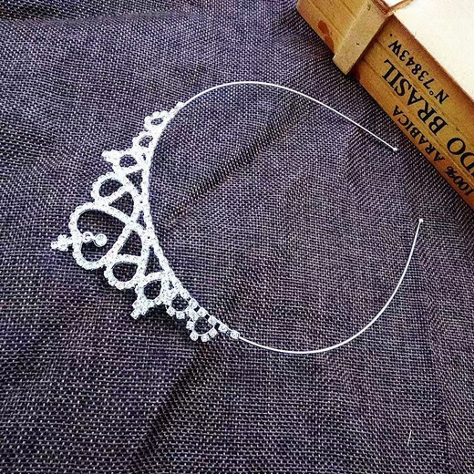 XPEL girls crown headdress children's high-end crystal crown birthday gift princess baby hairpin hairpin bridal hair accessories love crown headband 1 pack