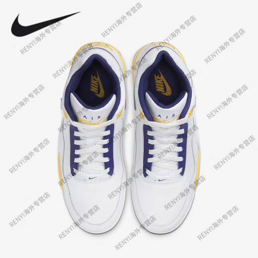 
Nike (NIKE) Flight Legacy AJ4 Brothers Lakers Retro Basketball Shoes FD9928-101 AJ4 Brothers 39