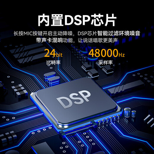 Onedy 2025 upgraded special audiobook recording equipment live broadcast anchor microphone noise reduction card voice karaoke singing online class Himalayan dubbing microphone RGB colorful version - computer only noise reduction + built-in sound card + one-click mute