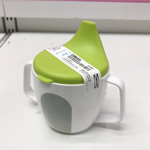 Ikea Feeding Löffel und Babylöffel Kindergeschirr Neugeborenes Baby-Sicherheitslöffel Weißgrün 2-teilige Set
